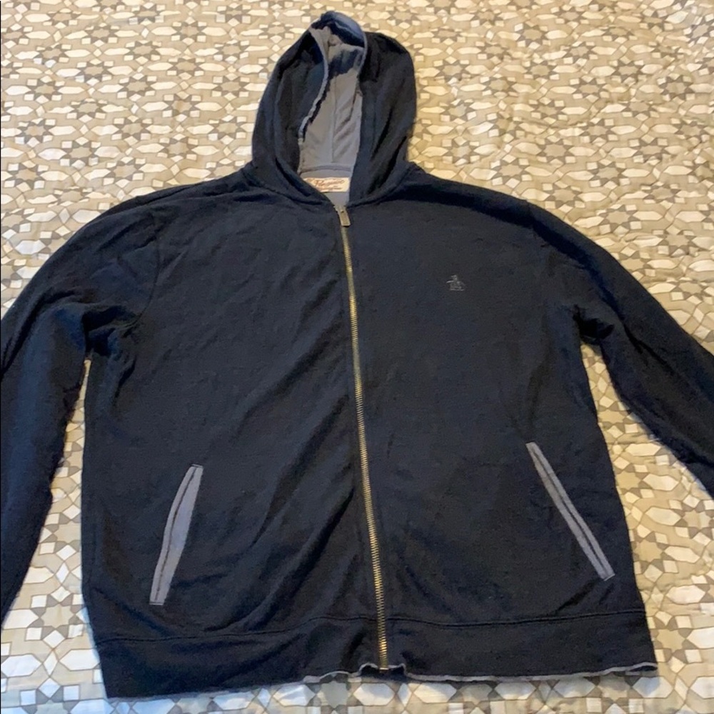 Original Penguin full zip light hoodie